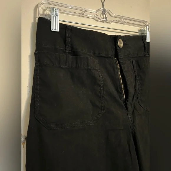 Anthropologie Maeve Colette Cropped Black Pants - Picture 2 of 8